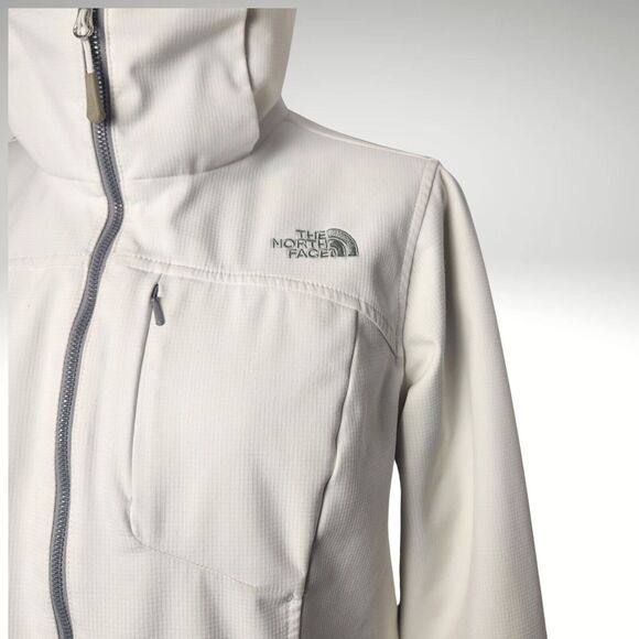 The North Face Jacket Women’s Size Medium White Windwall Full Zip Soft Shell - Picture 6 of 14